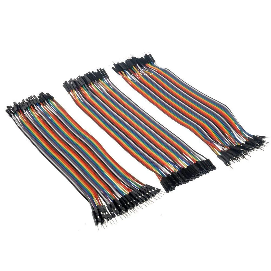 Dupont line 120 шт. 15 см штекер + гнездо и Кабель перемычка для Arduino|Аксессуары