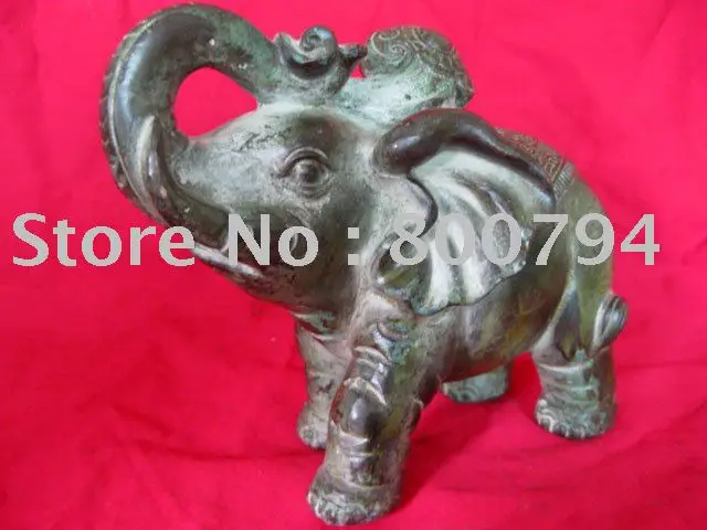 

Rare Qing Dynasty Bronze Statue Propitious Elephant