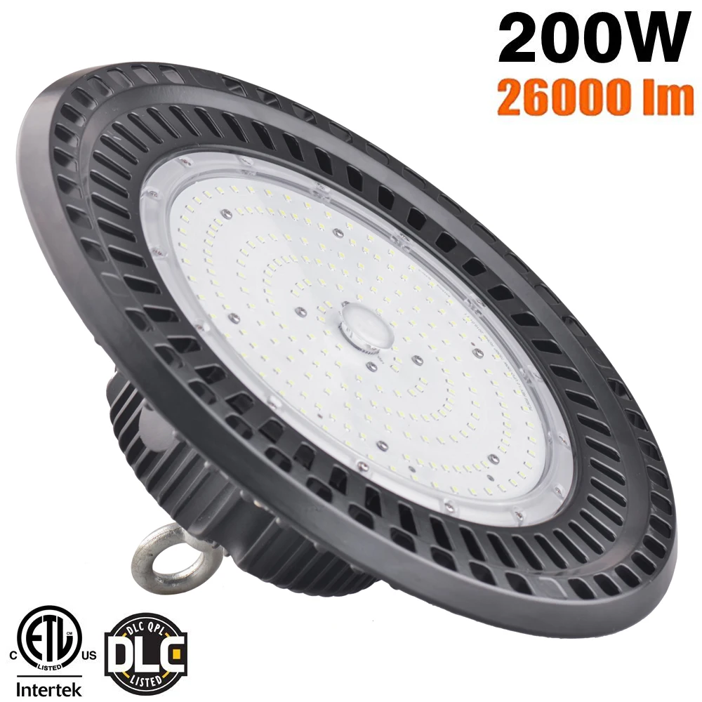 DLC 240W ufo led high bay освещение 5000K 31200 люмен промышленное Внутреннее освещение для мастерской