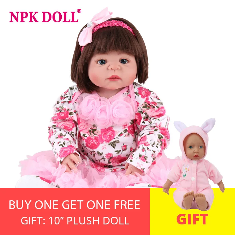 

NPK DOLL Reborn Baby Lifelike Realistic Newborn Babe Boneca Full Vinyl Bath Toys Birthday Gift Kids Playmate Handmade Fashion