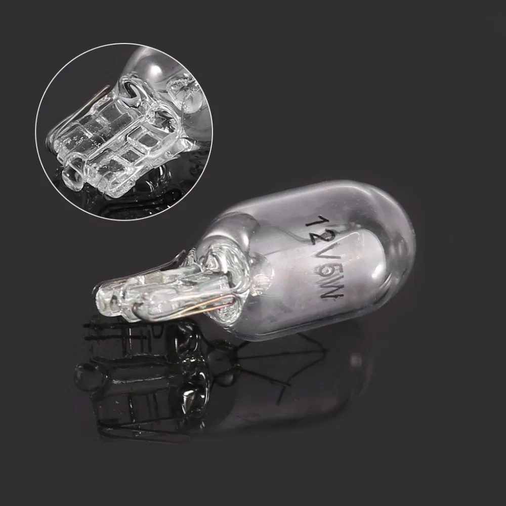 

YAM 1PC T10 W5W 5W Halogen Bulb Signal Interior Car Cool White light Lamp #1