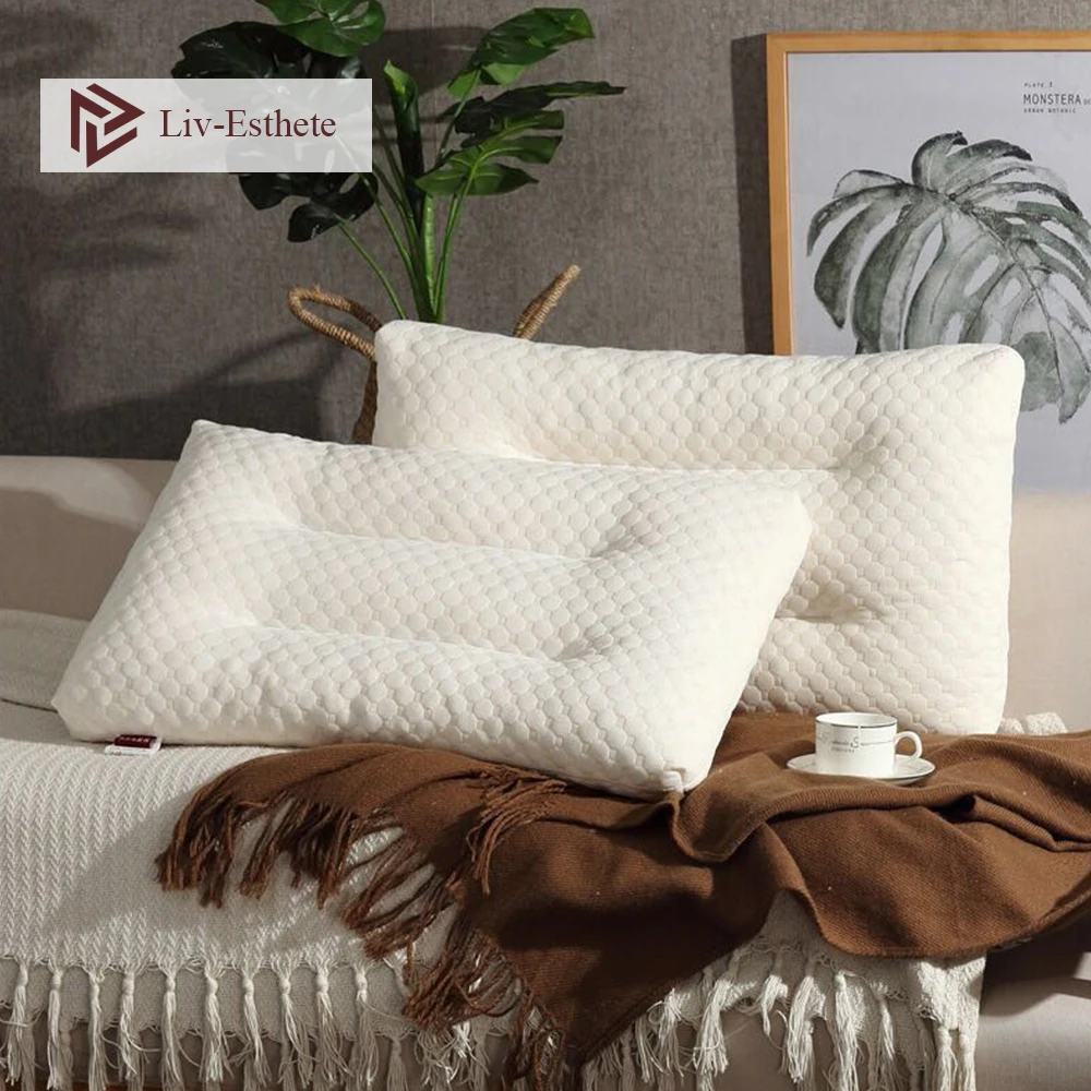Liv Esthete оптовая продажа 100% натуральная латексная подушка для здоровья защита шеи