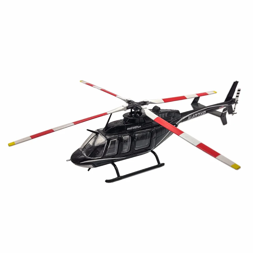 

Diecast 1:72 Scale Black Plane Model Toys Military Bell 407 GX Die Cast Airplane Models Toy for Collection Gift