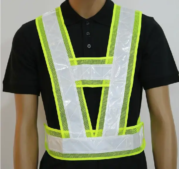 Reflective vest "V" reflective safety vest reflective overalls cycling