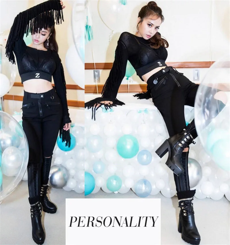 Chic Women Martin Boots British Black Platform Ankle Boots Waterproof  Punks Women's Motorcycle Boots Super High Heel Lady Shoes (3)