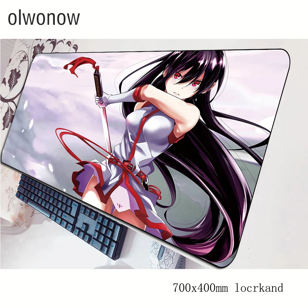 Коврик для мыши akame ga kill Офисный Компьютерный коврик 70x40 см игровой Настольный