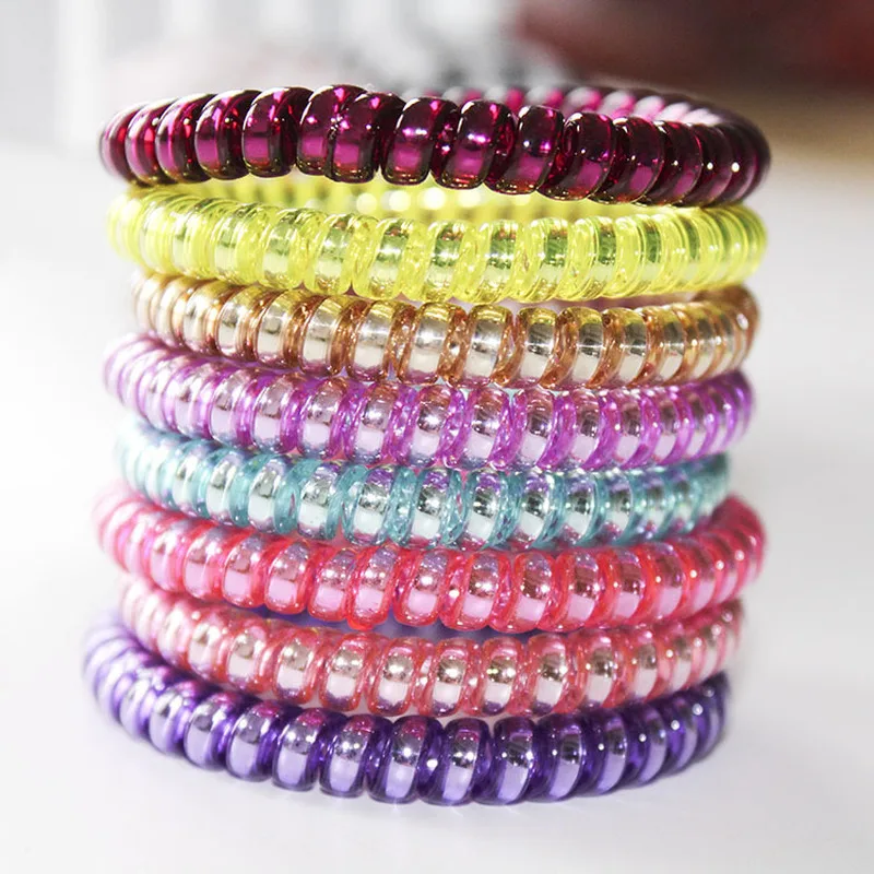 

10Pcs Hair Accessories for Women Candy Color Hair Ring Rope Girls Gum Springs Elastic Hairbands Hair Ties Rubber Bands