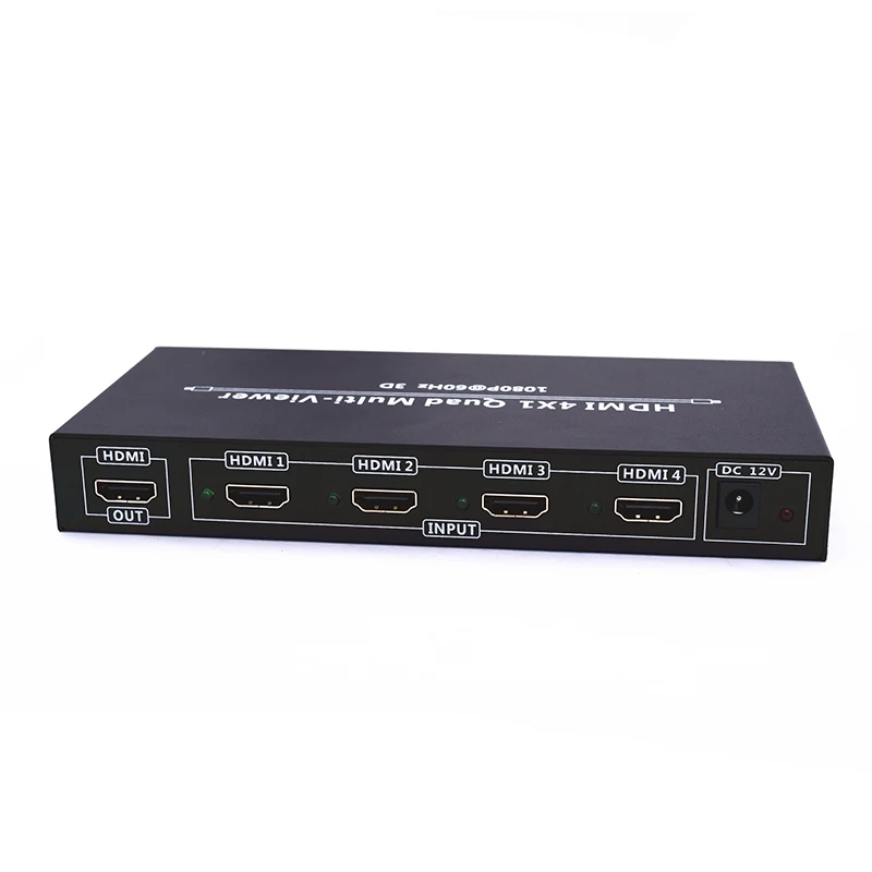 kebidumei 3D 1080P HDMI 4x1 Quad Multi viewer With PIP Support Switch