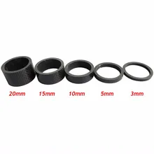Carbon Fiber 3//5//10//15//20mm Spacer 1 1//8/" For Stem Bike Bicycle Headset Washe LU