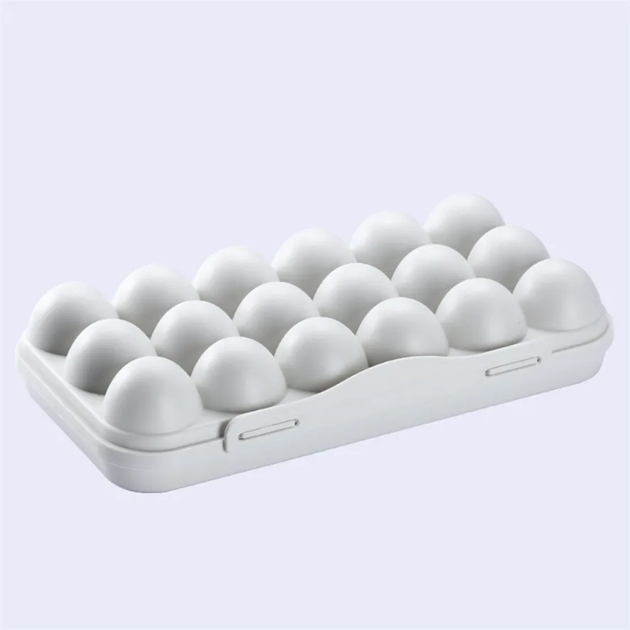 

New Refrigerator Eggs Storage Box 1PC Egg Tray Holder Egg Storage Box Refrigerator Crisper Storage Container Kitchen 0408#30