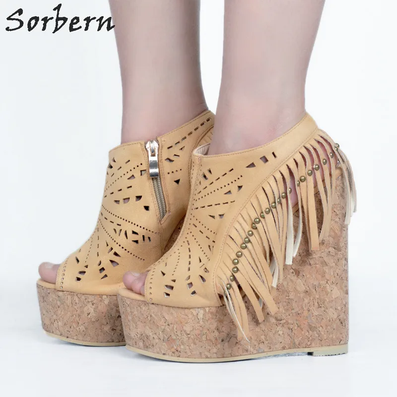 

Sorbern Platform Sandals Women 2018 New Summer Wedges Shoes Platform High Heel Sandals Sandels For Women China Plus 34-48