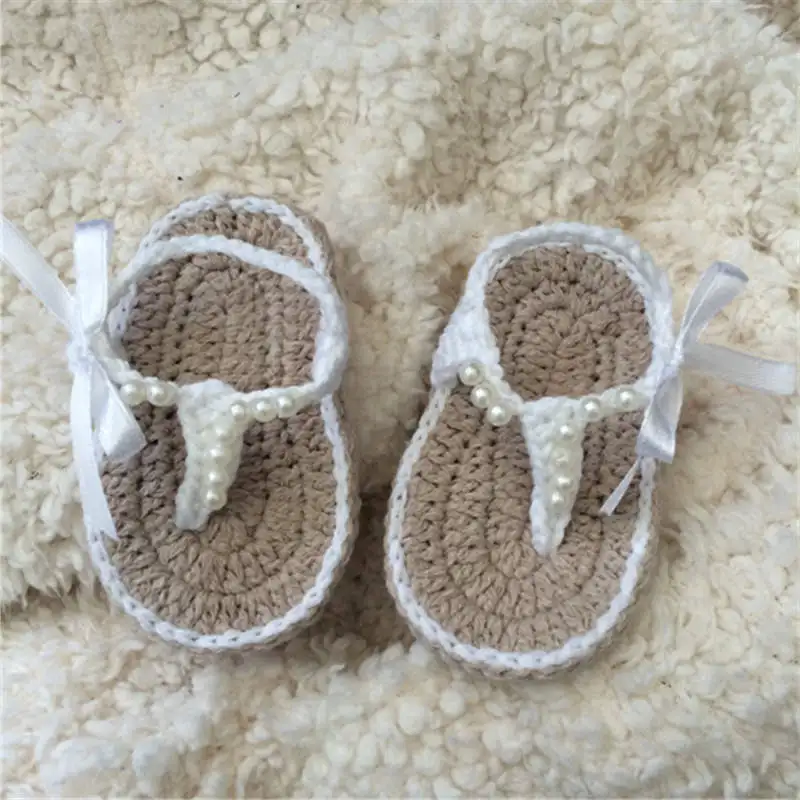 0-12Months Baby Yarn Handmade Shoes Cartoon Boots Children First Walking Shoes Warm Soft Sloe Bottom Baby Toddler