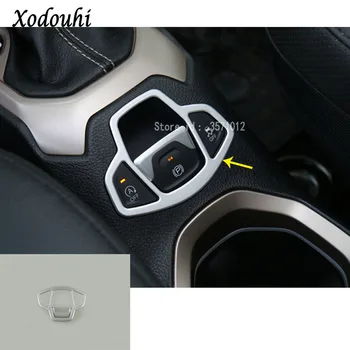 

For Jeep Renegade 2016 2017 2018 2019 2020 Car ABS Chrome Armrest Handrail Trim Frame Lamp Electronic Handbrake Parking Brake