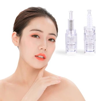 

5Pcs Micro Nano Pin Needle Cartridge Bayonet Port Screw Port Auto Microneedle Replacement For Tattoo Machine Tattoo Needles Tips