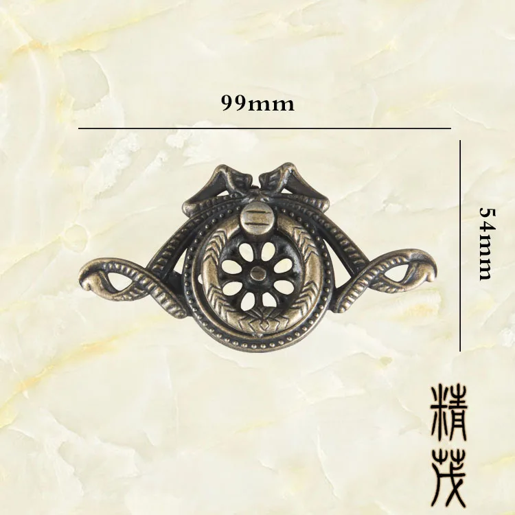 

B-409 pattern single hole drawer handle European antique wardrobe