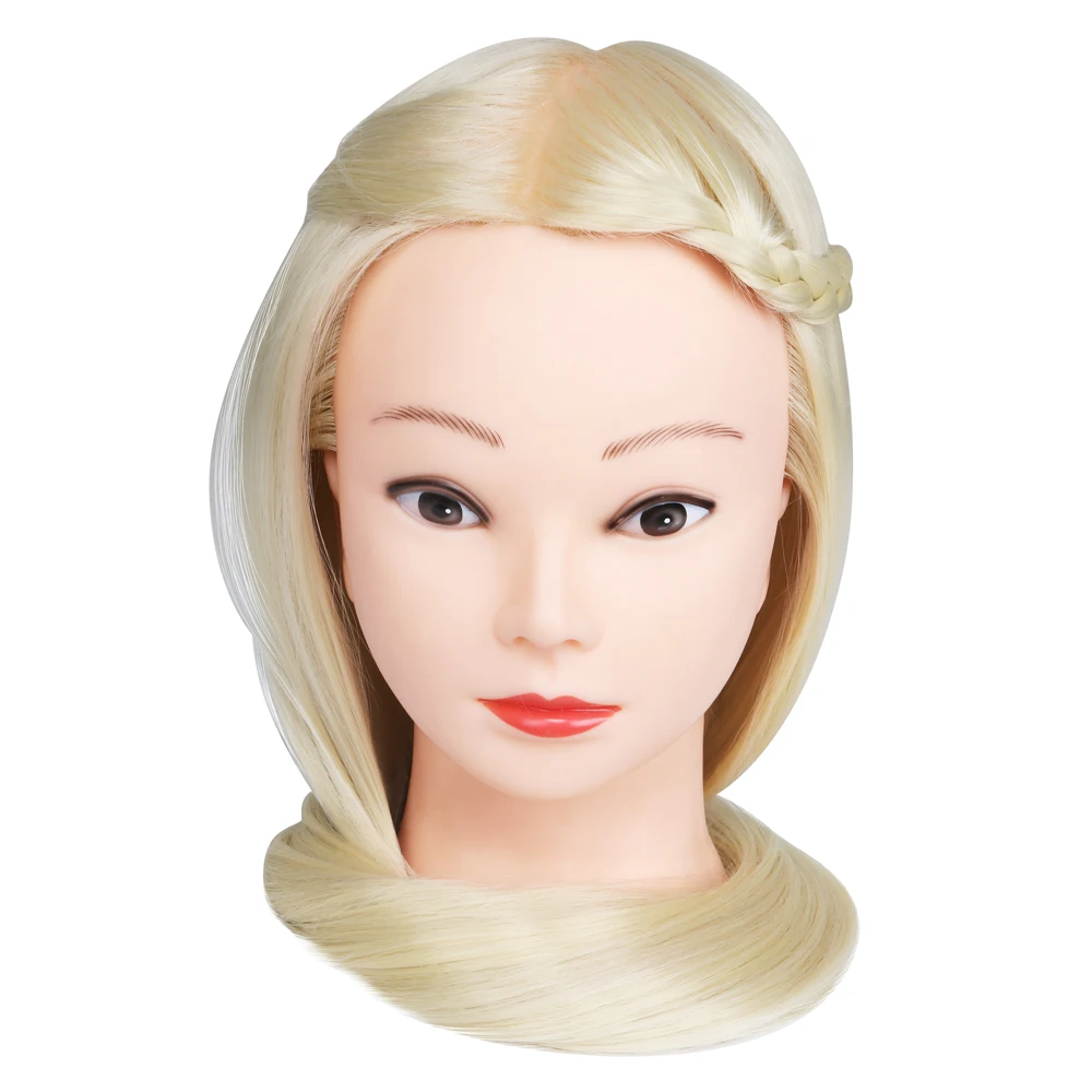 23 дюйма блонд, человеческие волосы манекены парикмахерских укладки волос Учебные головы куклы голова манекена с держателем прически практика
