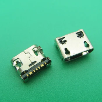 

10-30pcs Mini micro USB Connector Charging Port Power Jack 7pin DIP4 no curling For Samsung USB Micro USB Socket