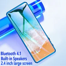 Bluetooth 4,1 MP3 плеер ультра тонкий 8 ГБ/16 ГБ Wi-Fi без потерь Музыкальный видеоплеер 2,4 дюймов Экран с fm-плейер, электронная книга, диктофон