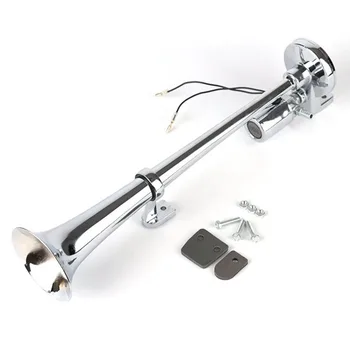 

Car Air Horn 12V/24V Universal Single Trumpet Super Loud Trumpet With Solenoid Valve Car Accessories Truck Van Bus Lorry Boat