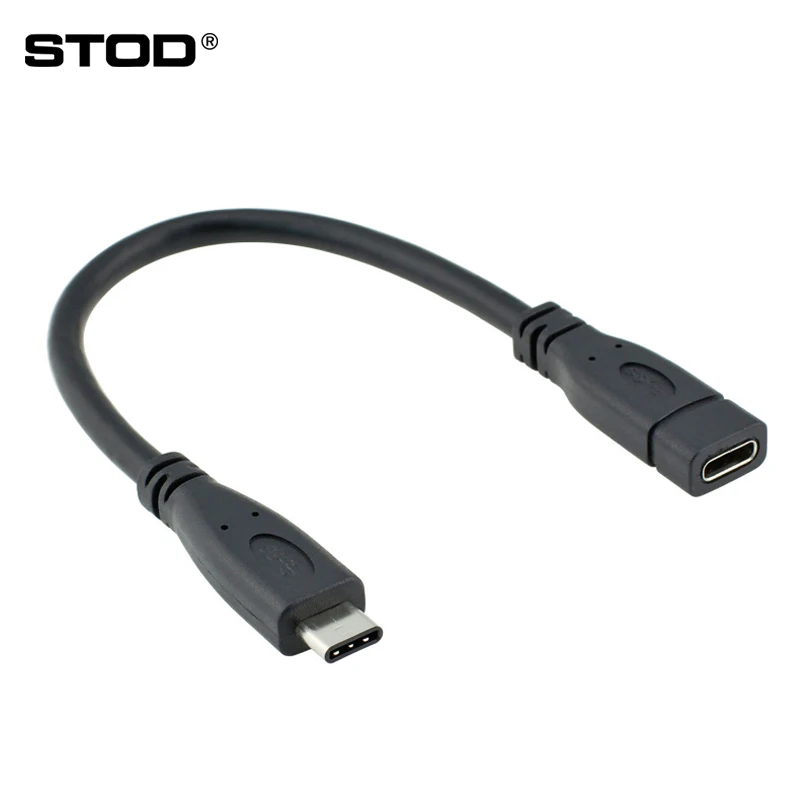 Удлинительный кабель STOD usb type-C класса 3,1 Gen 2 PD 3A 60 Вт для передачи данных 10 Гбит/с M-F для samsung S10 MacBook huawei Mi USB-C