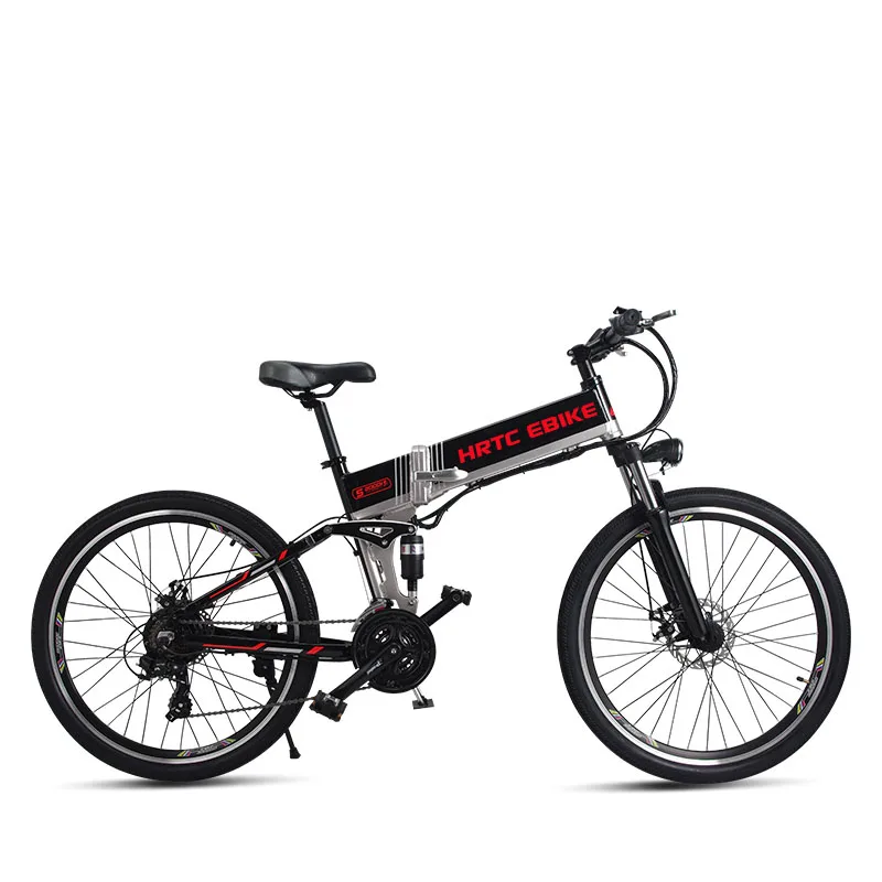 Clearance 26inch electric mountain bike 48V lithium battery hidden frame 500w high speed motor max speed 42km/h Soft tail Hydraulic ebike 2