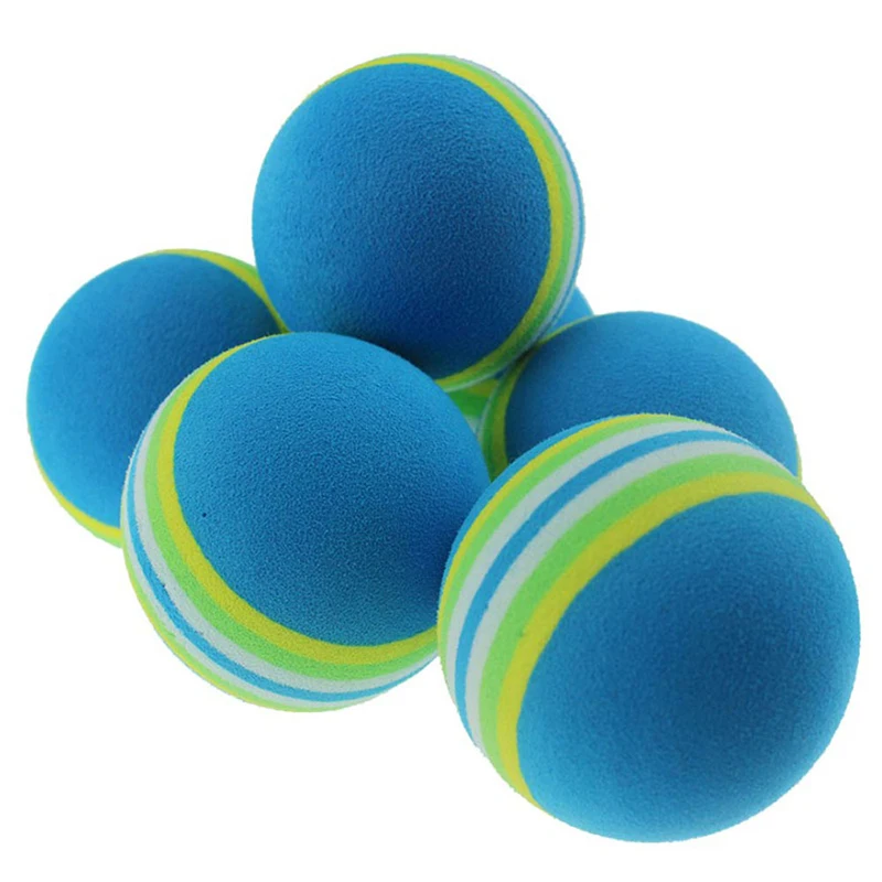 Пять один для продажи 42 мм мяч для гольфа Радужный мяч для гольфа EVA мяч для помещений губчатый мяч