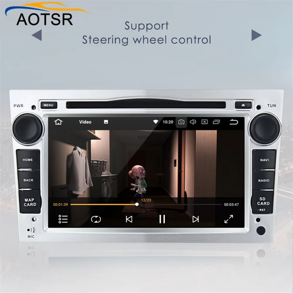 Sale Android 8.0 car dvd Radio player For Opel Corsa C 2004-2006 /Astra H gps navigation car multimedia stereo head unit with 8 core 5