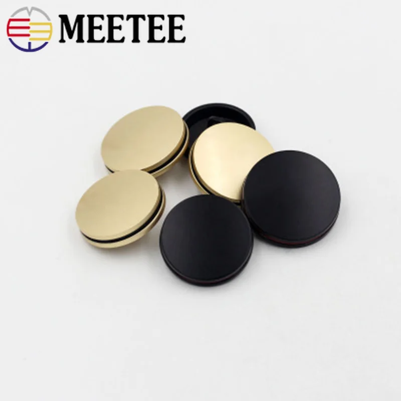 

Meetee 10/20pcs 10-25mm Fashion Metal Buttons for Shirt Suit Clothes Coat Sweater Button Garment Accessories DIY Materials BD278