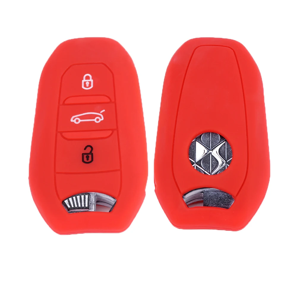 Silicone Car Key Cover For Peugeot 308 508 2008 3008 4008 5008 Key Cover For Citroen C5 C6 C4L
