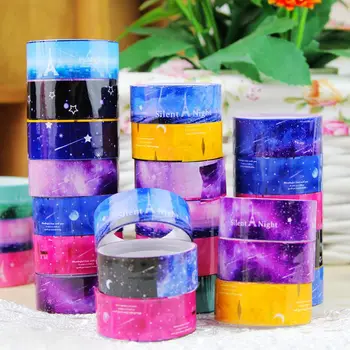 

10 pcs / lot DIY Kawaii Decoration Tape Cute Masking Tape For Scrapbooking Designer Stationery Gift 2m Length Free Shipping