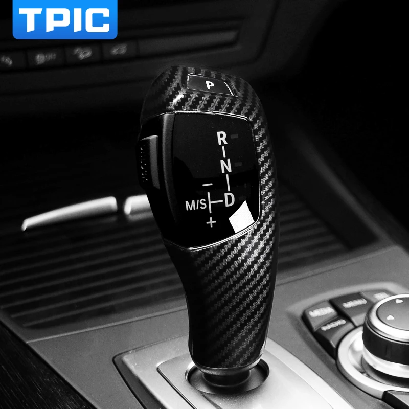TPIC Auto Accessories Interior ABS Gear Shift Cover Decoration Sticker For BMW E60 E70 E71 Old 5 Series X5 X6 Car Styling - Image 3