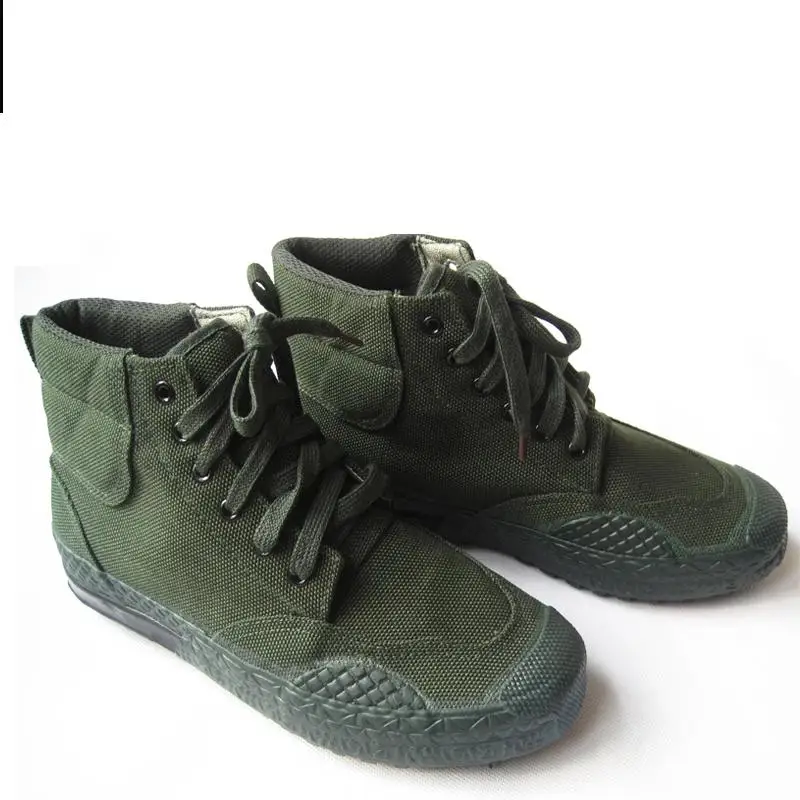 2017 New Medium b m Canvas green asker rubber cross country boots Breathable Army boots combat