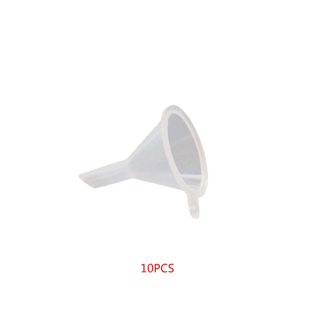 

10PCS/Set Small Plastic Bottle for Perfume Diffuser Pipette Mini Transparent Liquid Oil Funnels Set