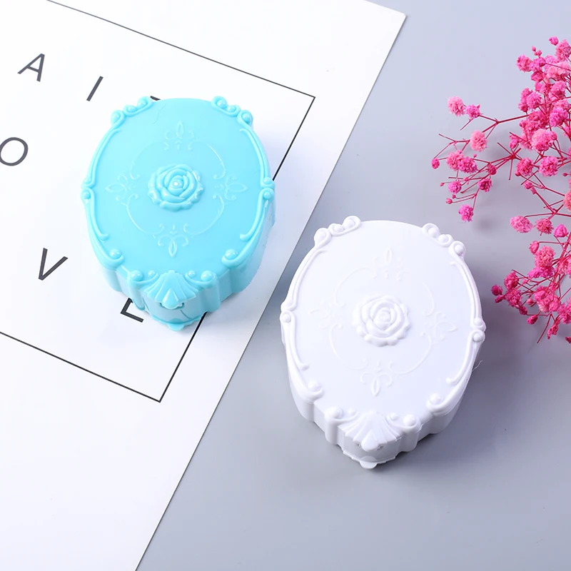 

2019 color lens case contact fashion Beauty Eye Storage Box Travel Contact Lens Case