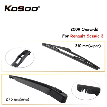 

KOSOO Auto Rear Car Wiper Blade For Renault Scenic 3,310mm 2009 Onwards Rear Window Windshield Wiper Blades Arm,Car Accessories