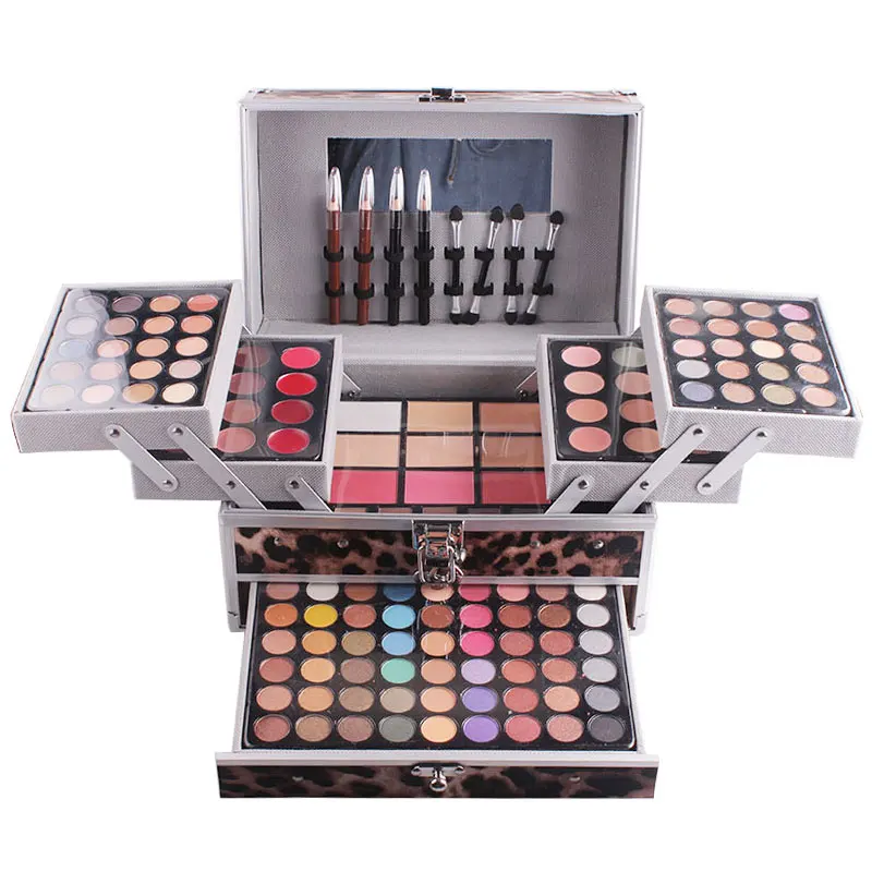 

Miss Rose Cosmetic Case Makeup Artist Special Makeup Box Eye Shadow Tray Aluminum Box Cosmetic Case