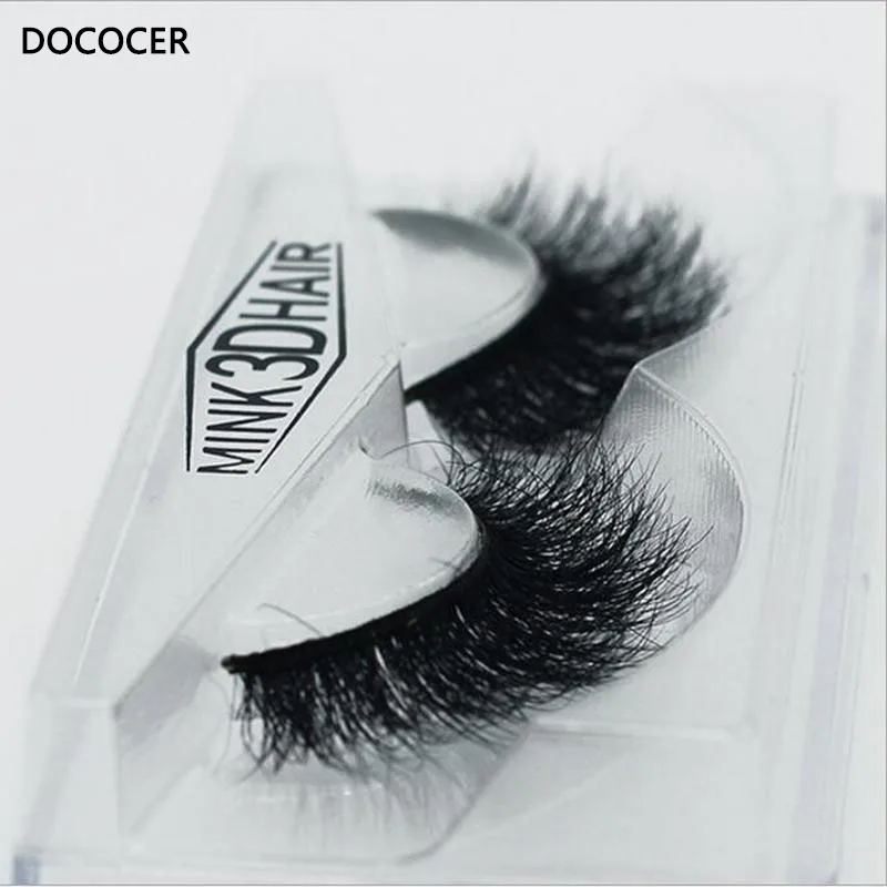 

New band DOCOCER Mink Lashes 3D Mink False Eyelashes Long Lasting Lashes Natural & Lightweight Mink Eyelashes 1 pair Packaging