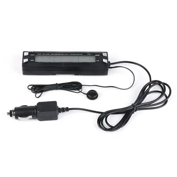 

Digital LCD Auto Car Thermometer 3 in1 Digital LCD Clock In/Out Display Screen + Car Thermometer + Battery Voltage Monitor