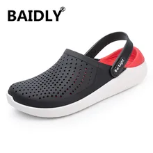 Для мужчин летние сандалии мужская повседневная обувь Элитный бренд сад Для мужчин тапочки Мода взрослый мужчина водонепроницаемая обувь Мужская обувь