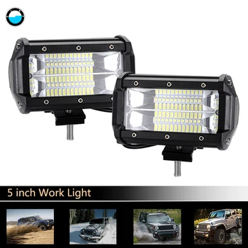 

Car-Sytling Work Light Bar 12V Work Lamp 72W 6000K for bmw e46 Car Sytling 5 inch Car LED Lamp Bulb for Motorcycle Headlight.