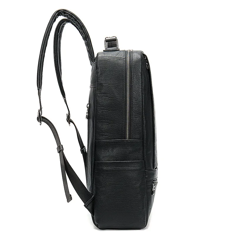 PNDME casual simple high quality genuine leather men's women's backpack travel cowhide black large capacity 15 inch laptop bag PNDME casual simple high quality genuine leather men's women's backpack travel cowhide black large capacity 15 inch laptop bag