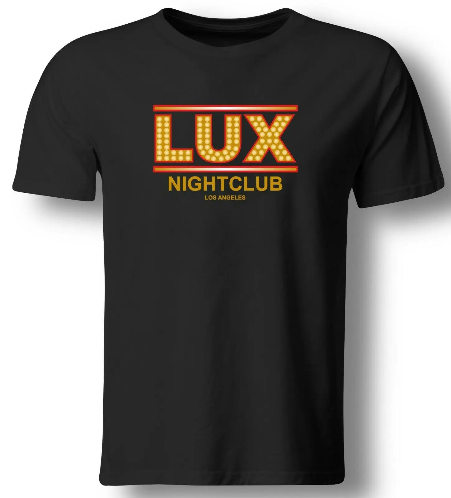 

LUX Nightclub T Shirt Funny Parody Lucifer Morningstar Ella Lopez Dexter Casual Tee Shirt Men Short Sleeves T-Shirt Top Tee