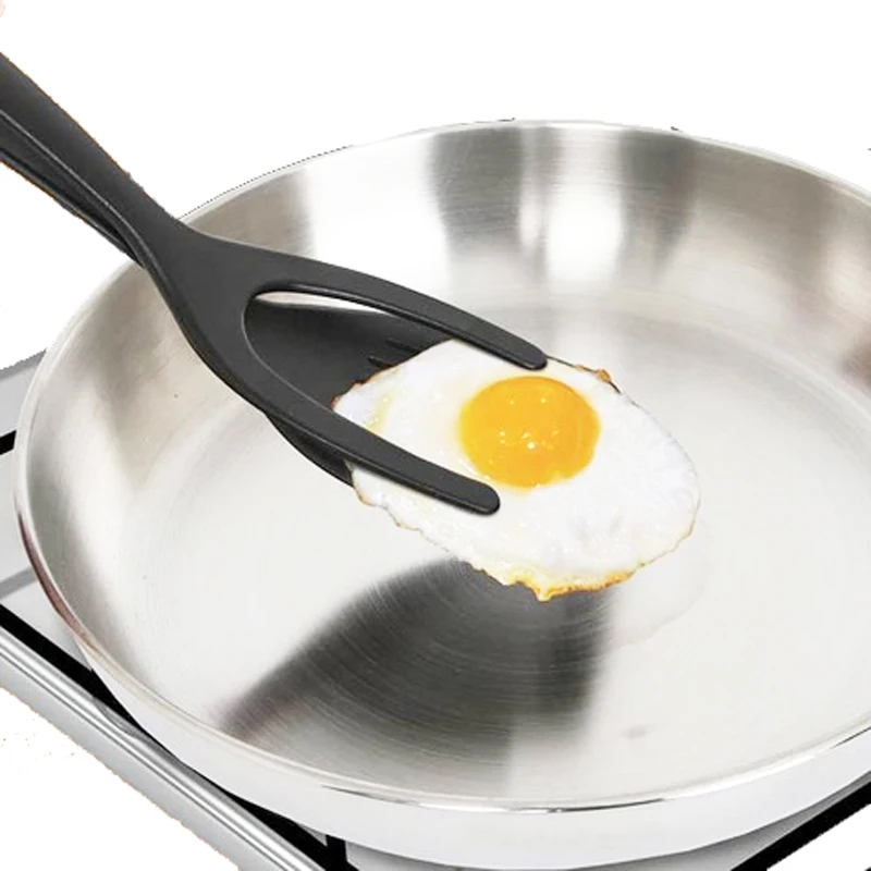 2-в-1 силиконовая, для яичницы зажим для яиц флип лопатой шпатель тостов омлет барбекю лепешки отменил Кухня инструменты аксессуары