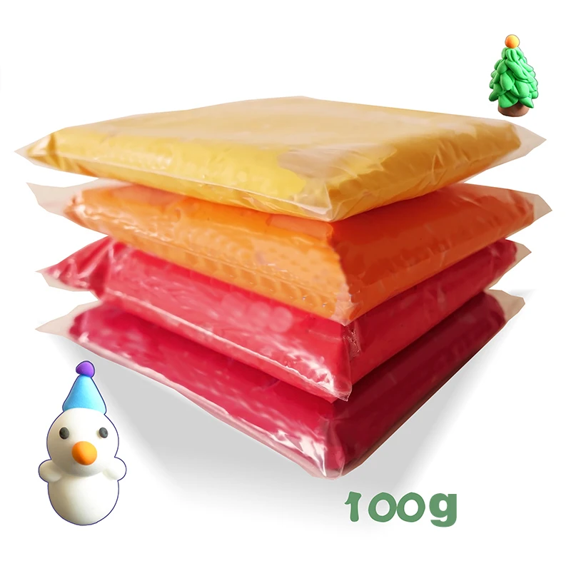 

Light Clay Air Dry Polymer Plasticine Modelling Clay Super Light DIY Soft Creative Handgum Educational Toys 24 Color 100G/1bag