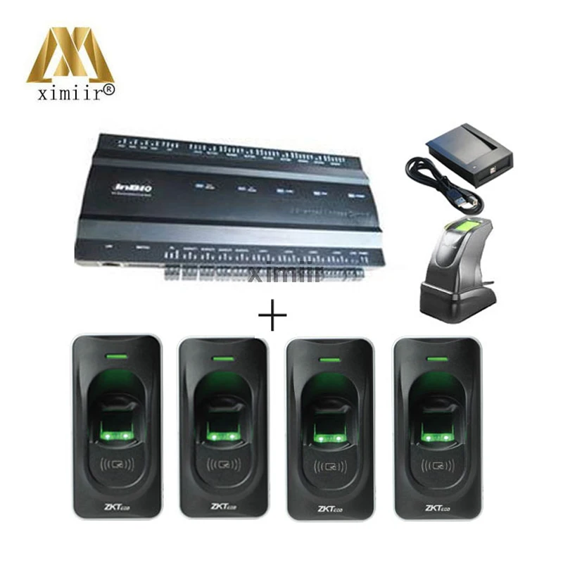

Access control board inbio460 kit fingerprint access control panel fingerprint reader fingerprint sensor card reader