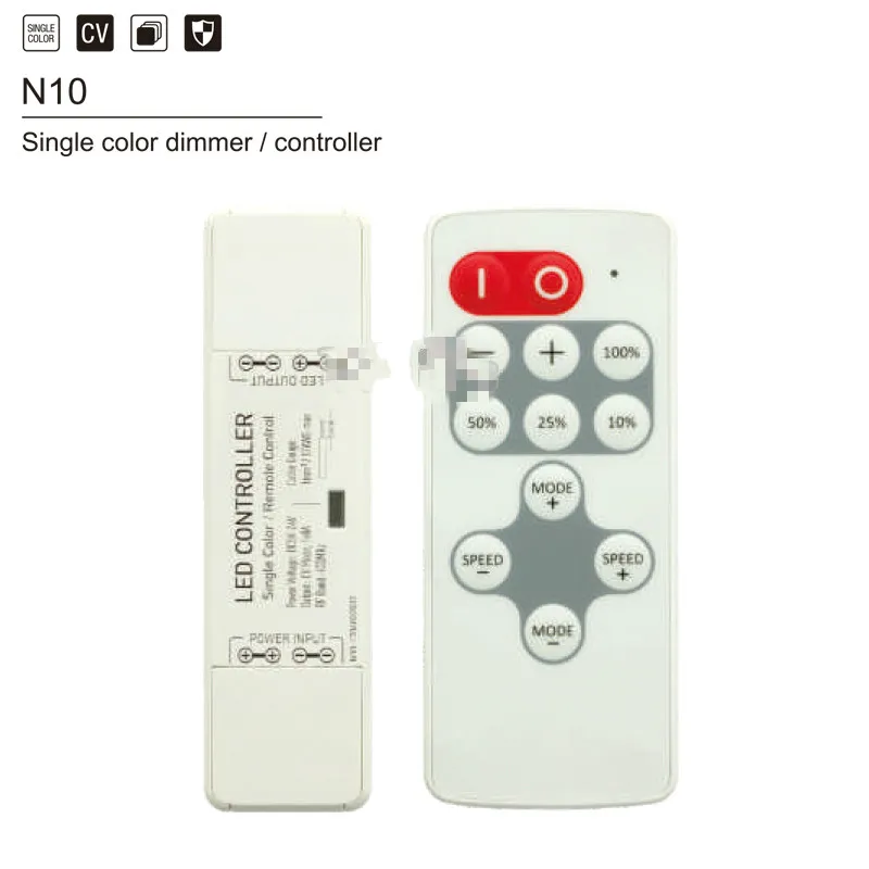 DC5 24V Nano Новый Одиночный цвет/CCT/RGB/RGBW Беспроводной RF пульт дистанционного led диммер