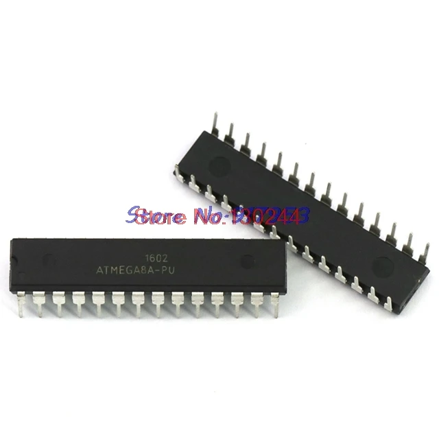 

10pcs/lot ATMEGA8A-PU ATMEGA8A DIP-28 8-bit with 8K Bytes In-System Programmable Flash ATMEGA8 DIP Original In Stock