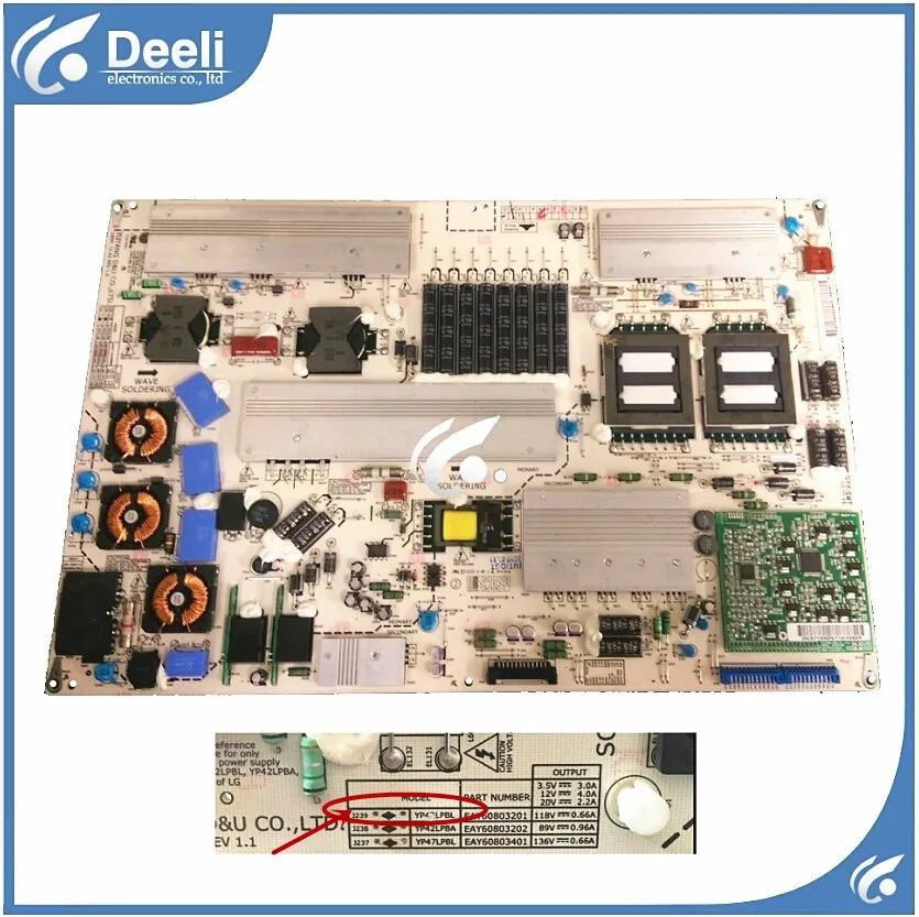 Рабочая хорошая оригинальная плата питания 42LE5300-CA 42LE5500 YP42LPBL EAY60803201 42LE5300 подержанная плата