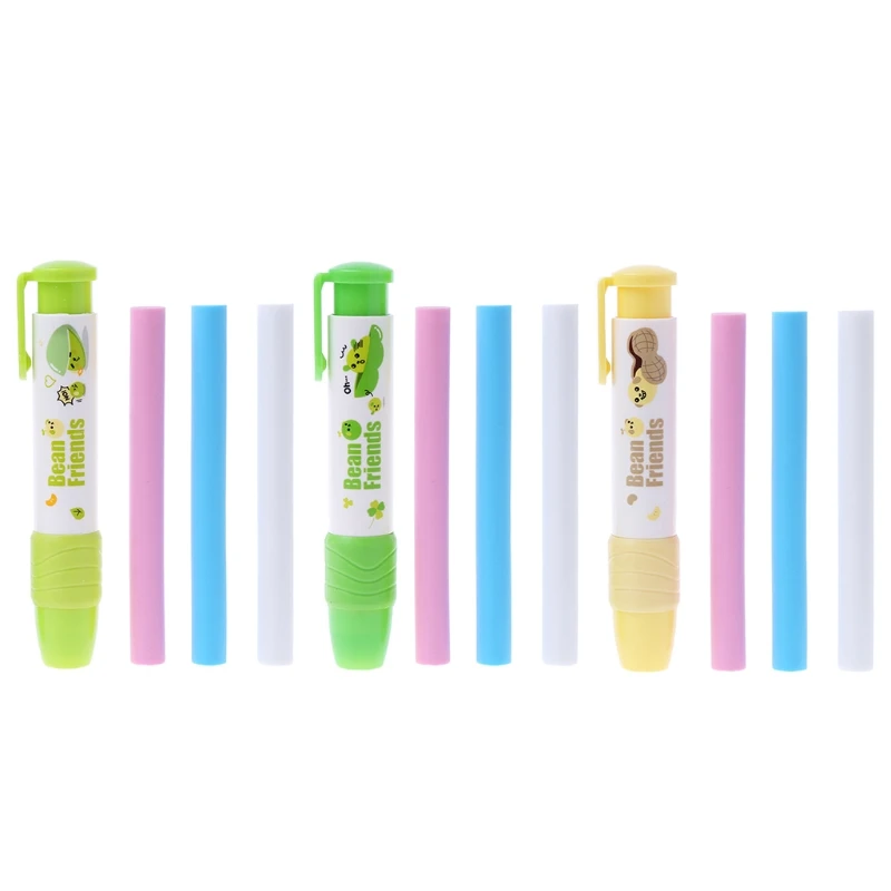 1 Set Eraser & Pencil pen Removable Combination Eraser Pen Style