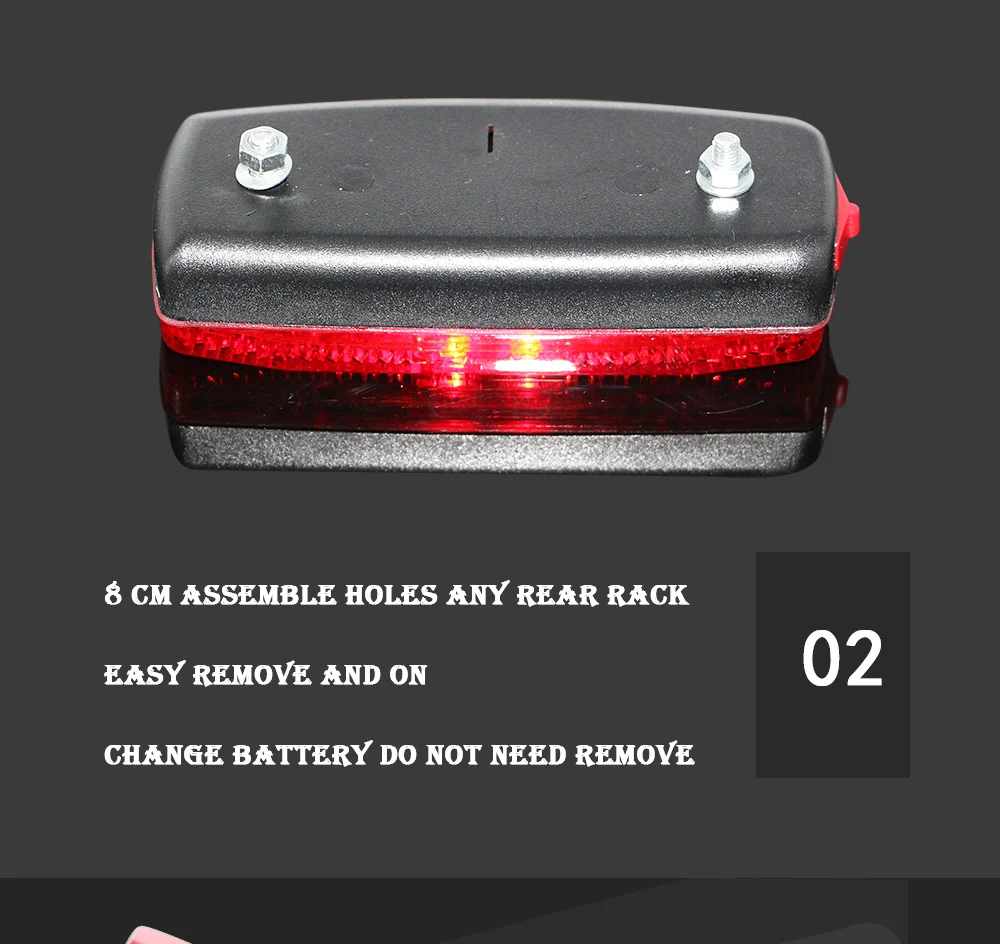 Perfect JS Leds Red Bicycle Rear Light Bike Rear Rack Light Lamp Battery Cycling Bicycle Accessories MTB Led Bike bisiklet aksesuar 5 Perfect JS Leds Red Bicycle Rear Light Bike Rear Rack Light Lamp Battery Cycling Bicycle Accessories MTB Led Bike bisiklet aksesuar 5